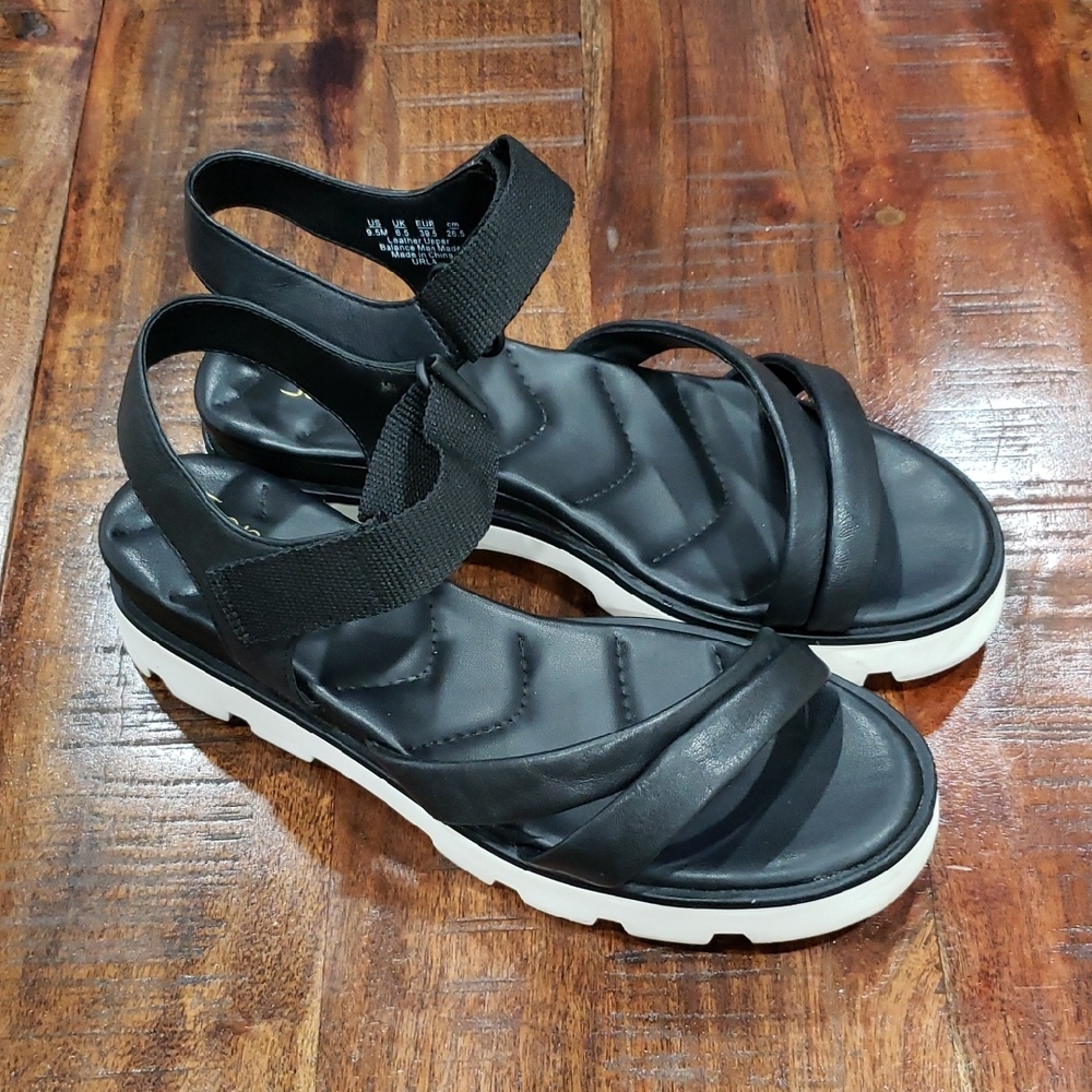 Franco Sarto Black Strappy Sandals